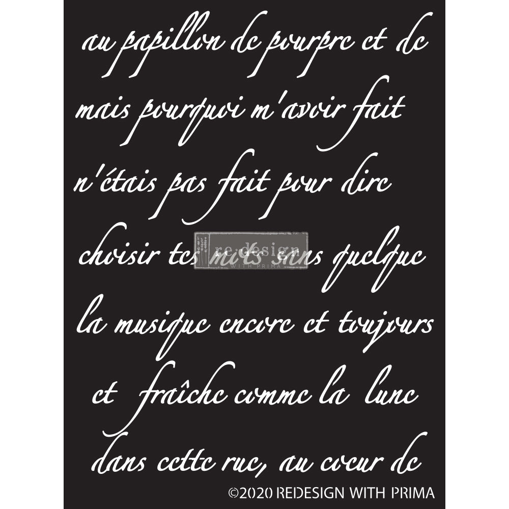 Butterfly Script - Redesign Decor Stencils