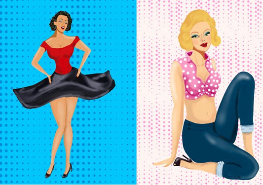 Paper Doll Pinups - Roycycled Decoupage Paper