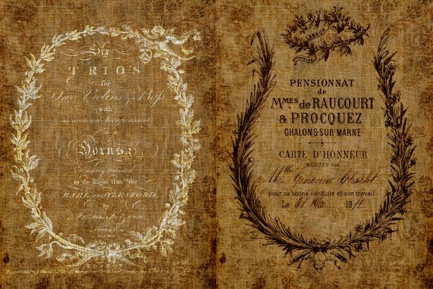 Ephemeral Burlap - Roycycled Decoupage Paper