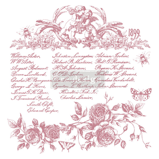 Floral Script - Redesign Decor Stamp