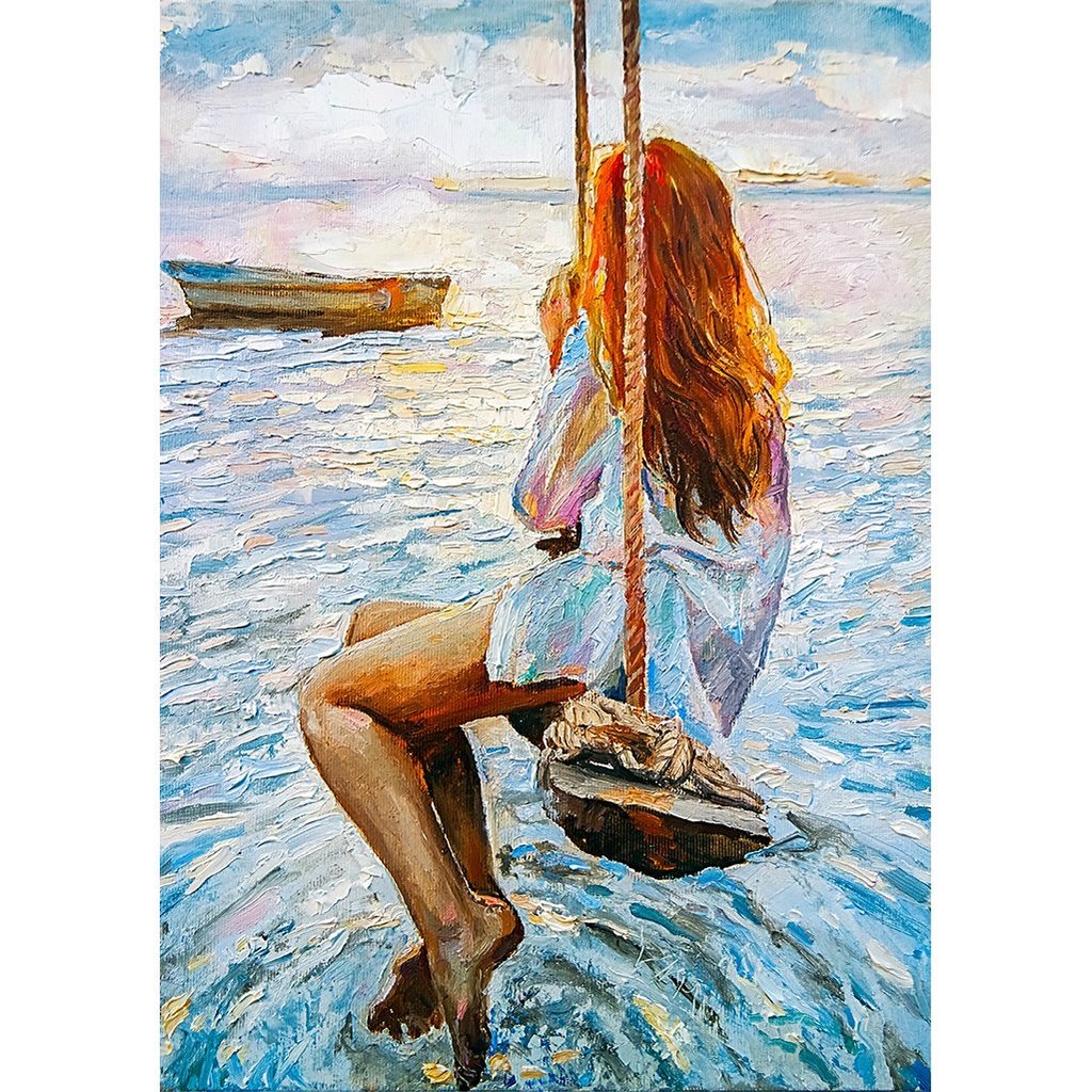 Girl on a Swing - Mint by Michelle