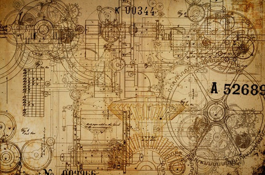 Mechanics - Roycycled Decoupage Paper