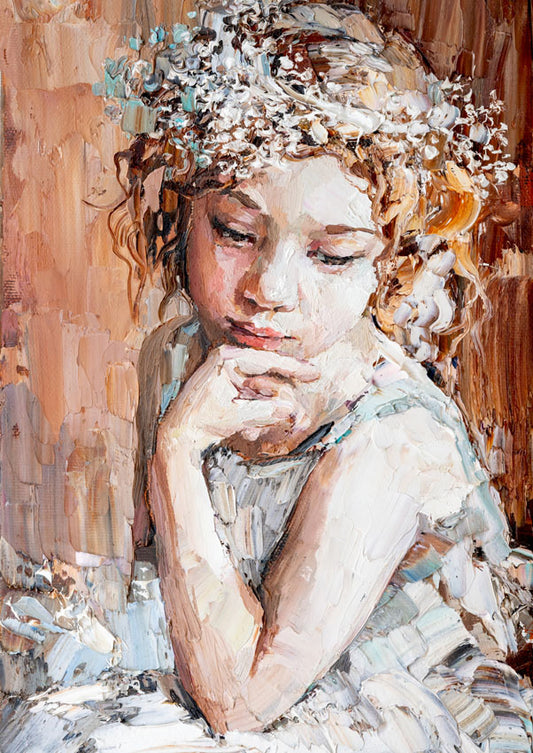 Pensive Girl - Mint by Michelle