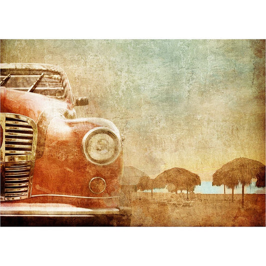 Old Red Car - Mint by Michelle