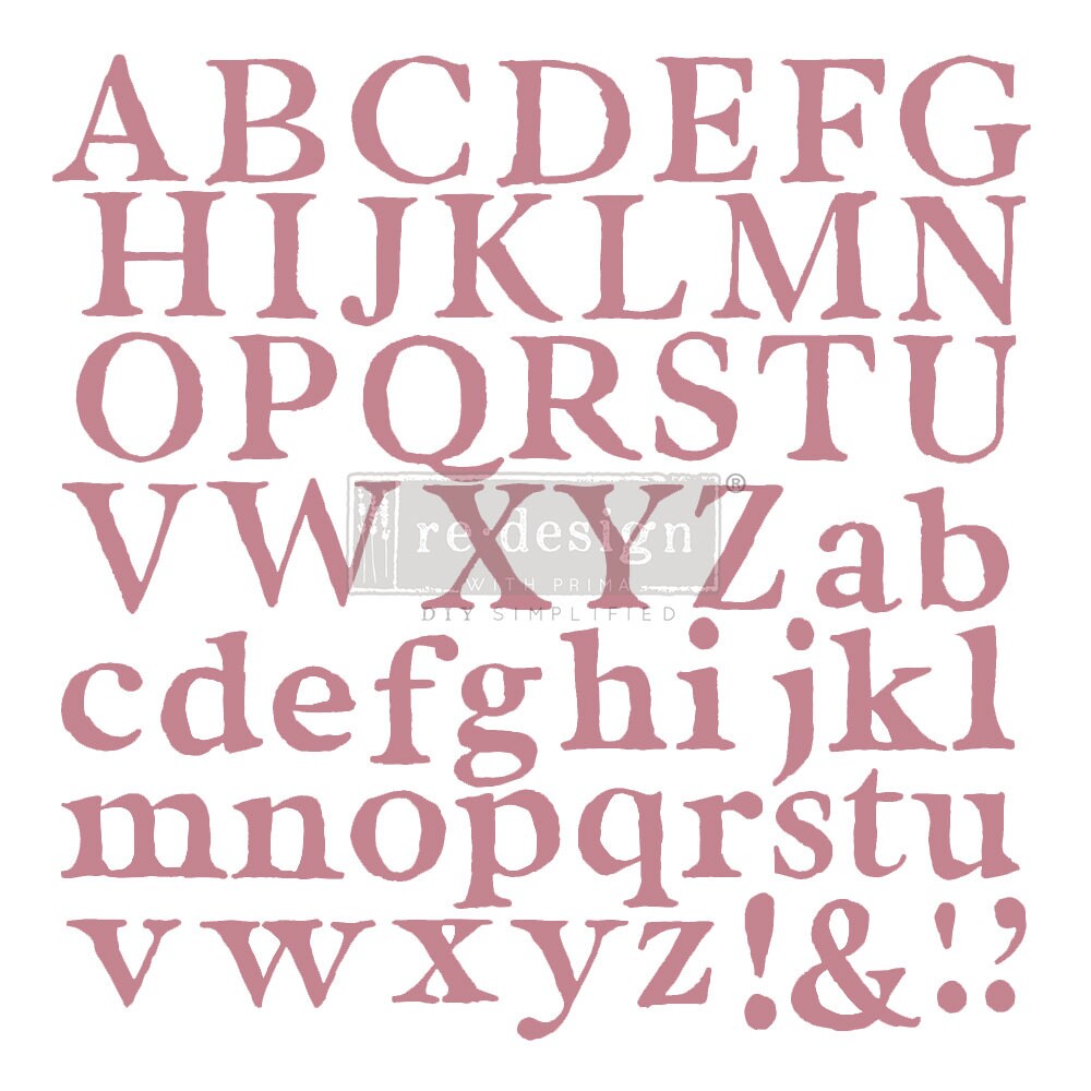 Alpha - Redesign Decor Stamps 12x12