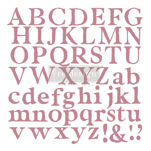 Alpha - Redesign Decor Stamps 12x12