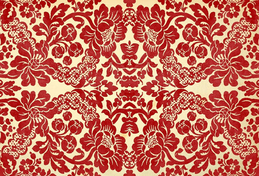 Red Demask - Roycycled Decoupage Paper