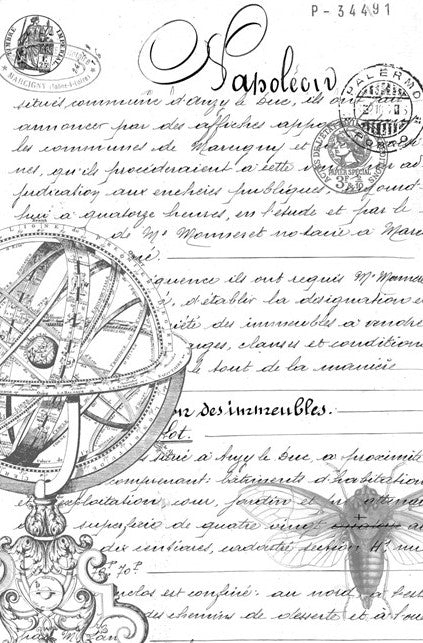 Script - Roycycled Decoupage Paper
